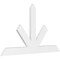 Ekena Millwork Saratoga Architectural Grade PVC Gable Bracket, 72"W x 42"H x 2"D x 6"F, 14/12 Pitch GBP072X42X0206SAR00 - alternate 1